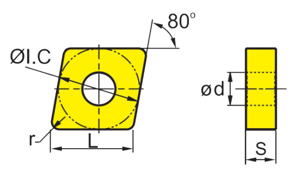 ICE CNMG120404-MSF | CNMG431-MSF Indexable Carbide Turning Insert (10 Pack) - Image 2