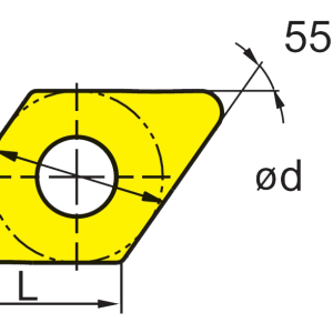 ICE DCMT11T304-OTM | DCMT32.51-OTM Indexable Carbide Turning Insert (10 Pack)