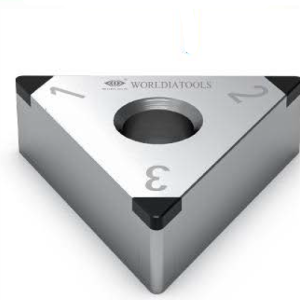 Worldia TNGA160412 3N MSN10 Continuous to Heavy Interrupted Powder Metallurgy PCBN Insert (2 Pack)