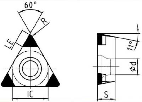 Worldia TPGW110304 3N MHN30 Heavy Interrupted Hardened Steel PCBN Insert (2 Pack) - Image 2