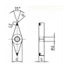 Worldia VNGA160408 2N MSN10 Continuous to Heavy Interrupted Powder Metallurgy PCBN Insert (2 Pack) - Image 2